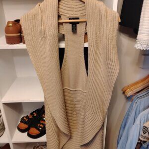 EUC Pure Handknit 100% Cotton Sleeveless Cardigan